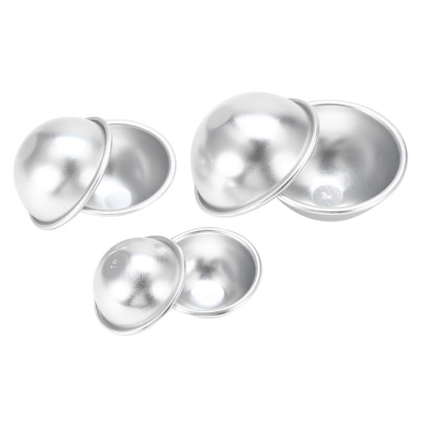 Handgjorda badbombsformar i aluminiumlegering för bubblande pyssel, DIY-kakformar, verktyg