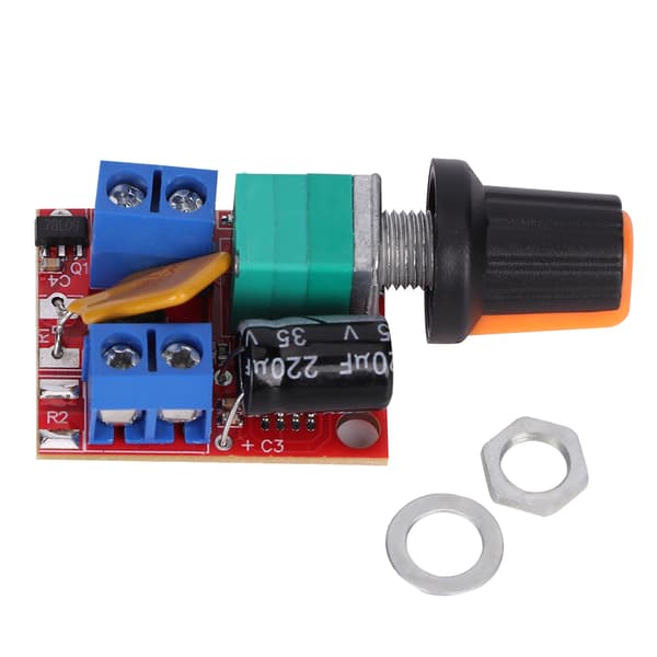 2kpl Mini PWM DC-moottorin säätölaite 5V-35V Laaja jännitteen nopeudensäädinohjain