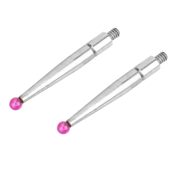 0‑40‑0 0,01 mm Præcisions Metrisk Svalehaleskinner Dial Test Indikator med 2 Ruby Prober