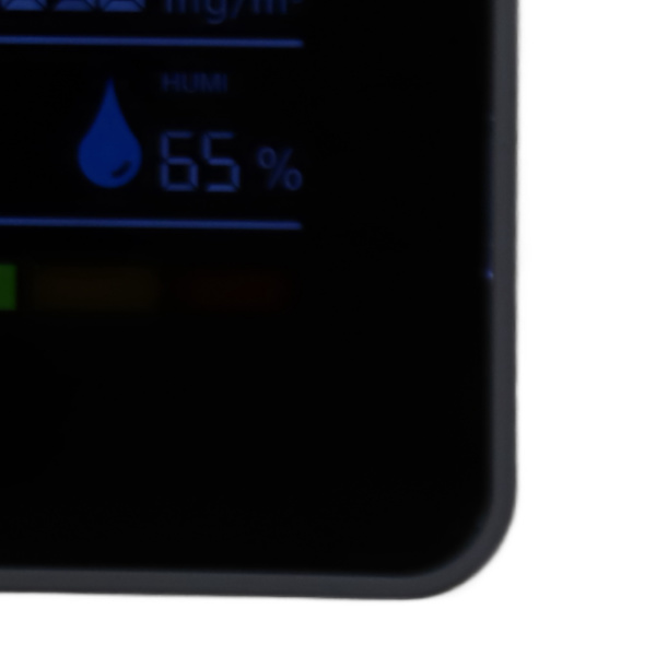 CO2 Detektor Bærbar Batteridrevet Kuldioxid HCHO TVOC Temp Humi 5 i 1 Måler Luftkvalitetsmonitor