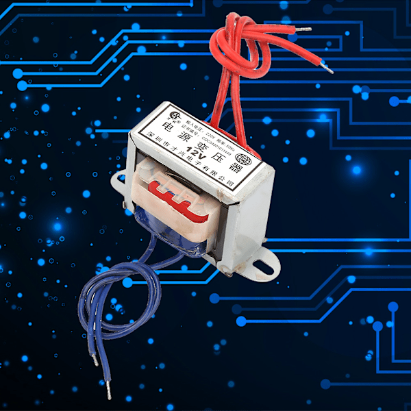 AC 12V/24V Utgångsspänning 3W Ingång 220V 50Hz Enkel Transformator (12V)