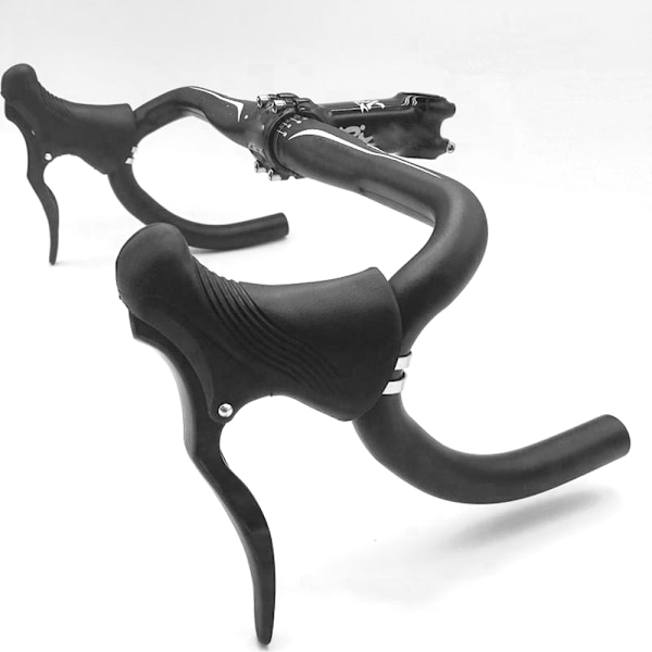 1 Par Aluminium Legering Racercykel Drop Bar Bremsegreb Anti-slip Cykelbremser Håndtag