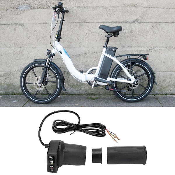 36V Halvgas med Batteriindikator för Hopfällbara Mini Elcyklar och Scootrar