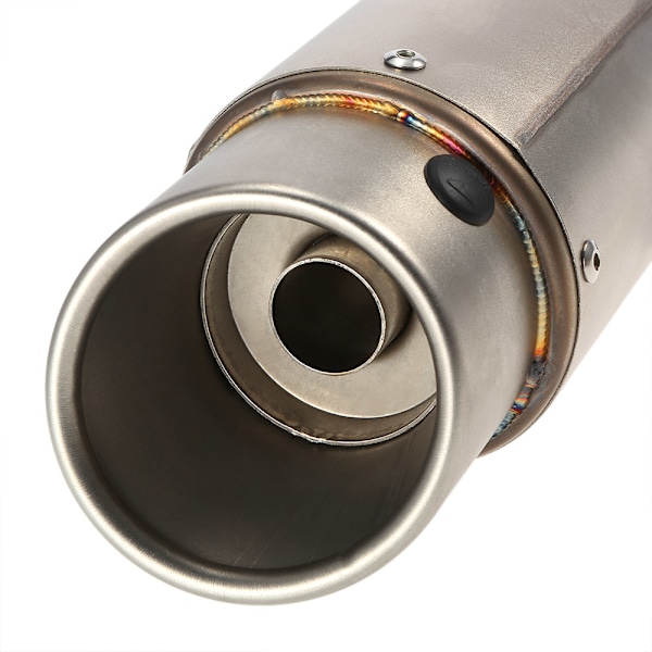 38-51mm frostad färg Oblique tail Refit Avgasljuddämpare Med passform för Motorcyklar ATV Universal