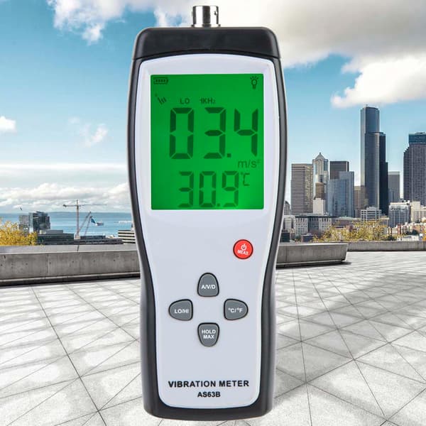 LCD Vibrationsmätare Vibrometer Mätare Analysator Vibrationstestare AS63B