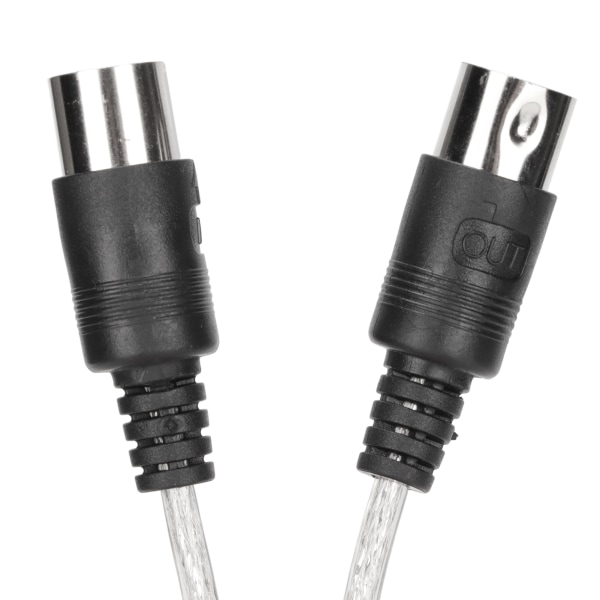 MIDI-USB-kaapeli, noin 2,2 jaardia pitkä, 16 kanavaa, USB PC -liitäntä, LED-virran sisääntulo- ja ulostulon ilmaisin, USB MIDI -kaapeli