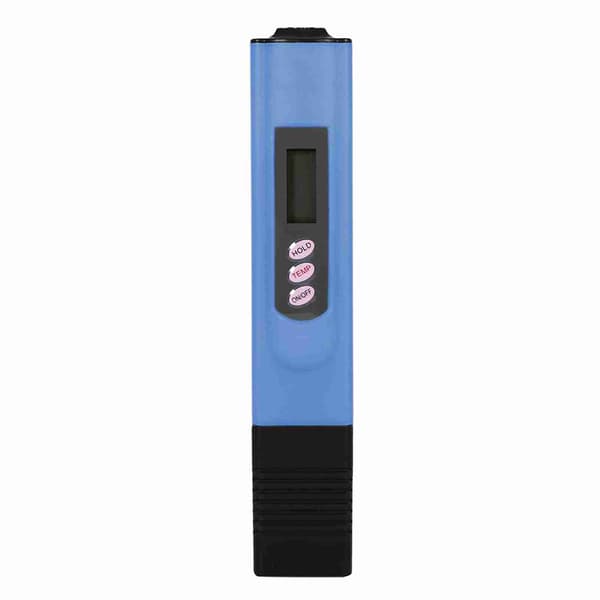 Digital LCD Vannkvalitetstest Penn Renhetsfilter TDS Måler Tester 0‑9999 PPM Temp Blå
