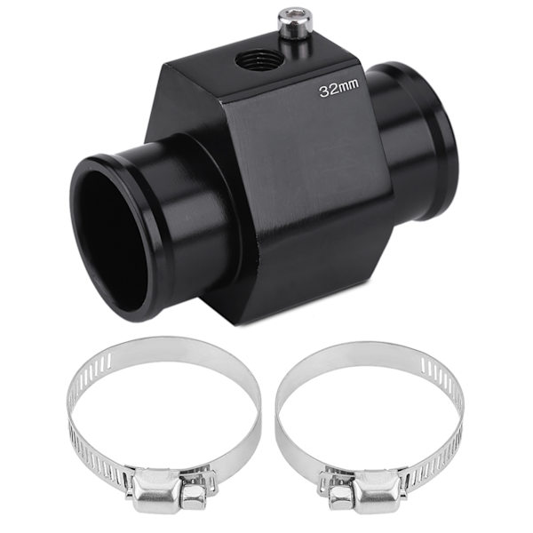 Bil Vattentemp Temperatur Kopplingsrör Slang Sensor Mätare Adapter 32mm