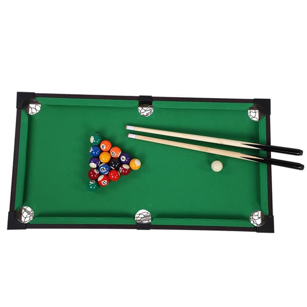 Mini Poolbord Børn Snooker Billard Sæt Køer Kugler til Indendørs Sport