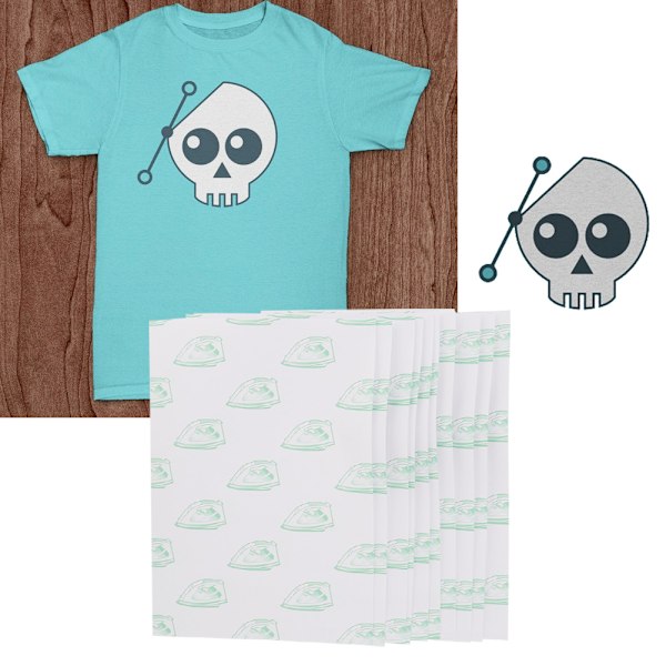 10 st T-shirt Tryckpapper för Ljusa Färger TL-150M Termiska Överföringar Hålpapper