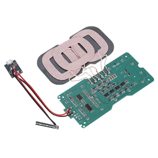 DIY QI Standard 3 Spole Trådløs Lader Sender Modul Kretskort Spolelader
