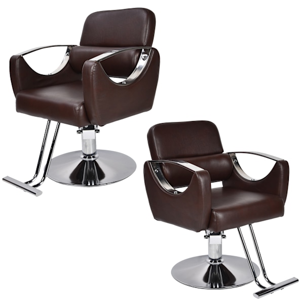 Retro Barberstol Høydejusterbar Frisørstol for Skjønnhetssalong Barbershop
