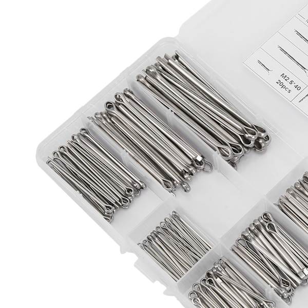 150 stk. Splint Sortiment Rustfrit Stål 7 Specifikationer Splitstifter Universal Biltilbehør