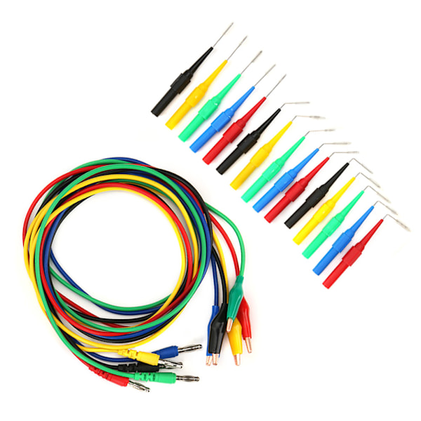 P1920 Testledning med klämma till bananplugg med sondkit Anslut till 4 mm bananplugg för elektriska tester
