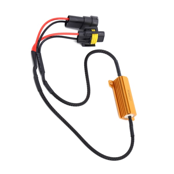 2 st Lastmotståndsadapter 50W 6Ω H11 880 881 LED Metall för Blinkers / Dimljus