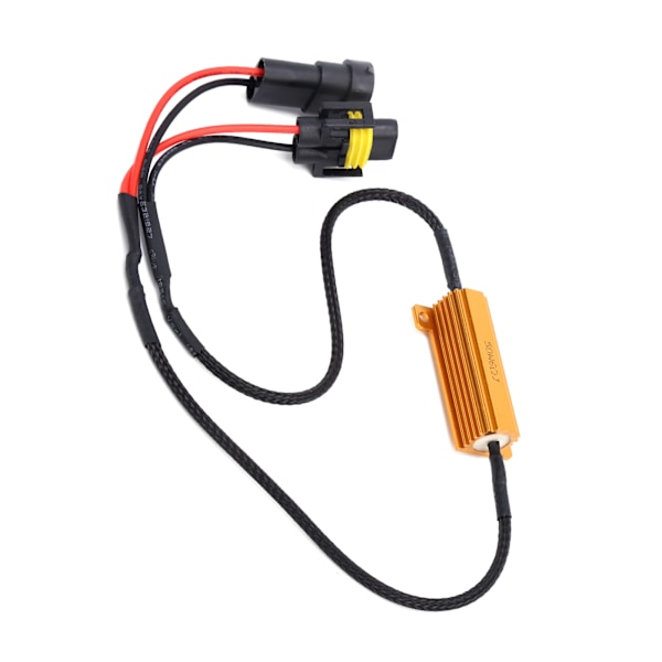 2 STK. Belastningsmodstandsadapter 50W 6Ω H11 880 881 LED Metal til Blinklys / Tågelygte