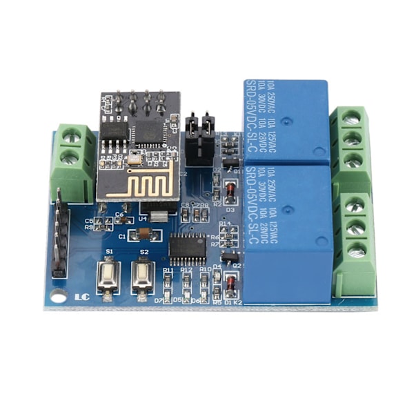 5V ESP8266 Dubbelkanal WiFi Relämodul IOT Smart Hem Telefon APP Fjärrkontroll