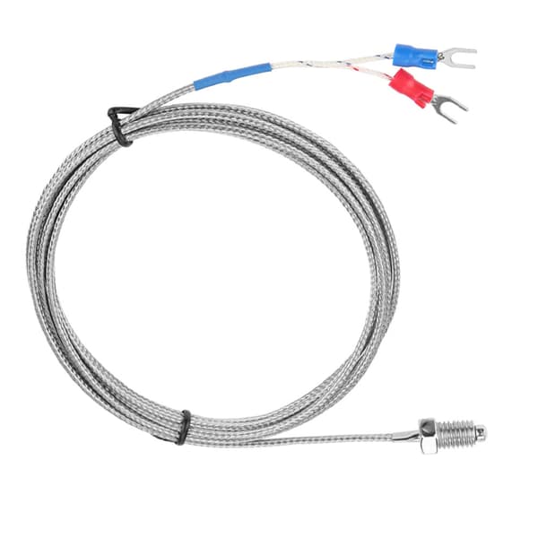 M8 Skruv Gänga Typ K Termoelement Temperatursensor Kabel 0-400℃ (2 m)