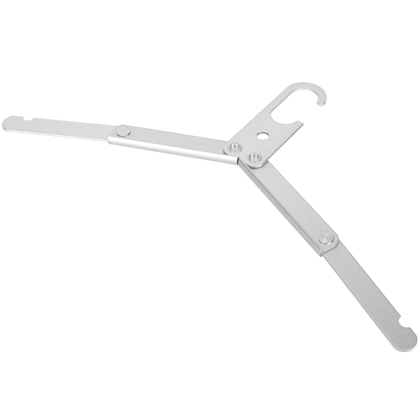 Aluminiumlegering Utomhus Hopfällbar Multifunktionell Hängare Halkfri Portabel Torkställning (Silver)