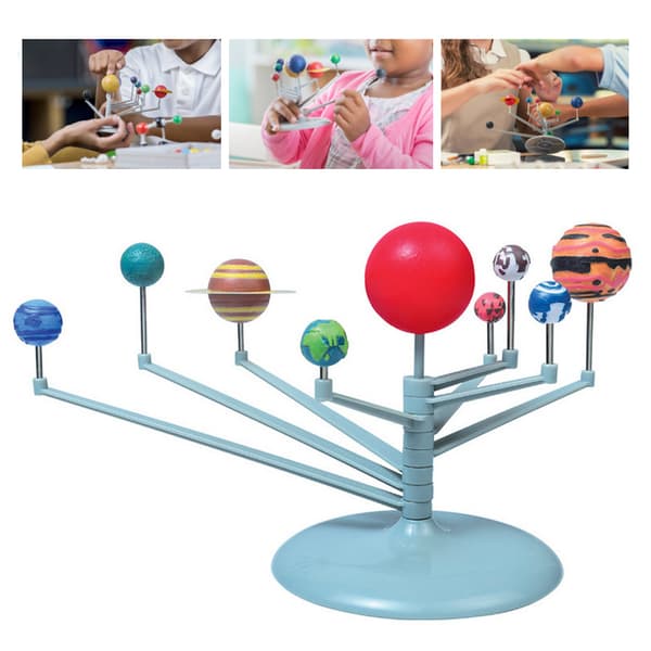 DIY Puslespill Montering Planetarisk Solsystem Leke Barn Pedagogisk Leke