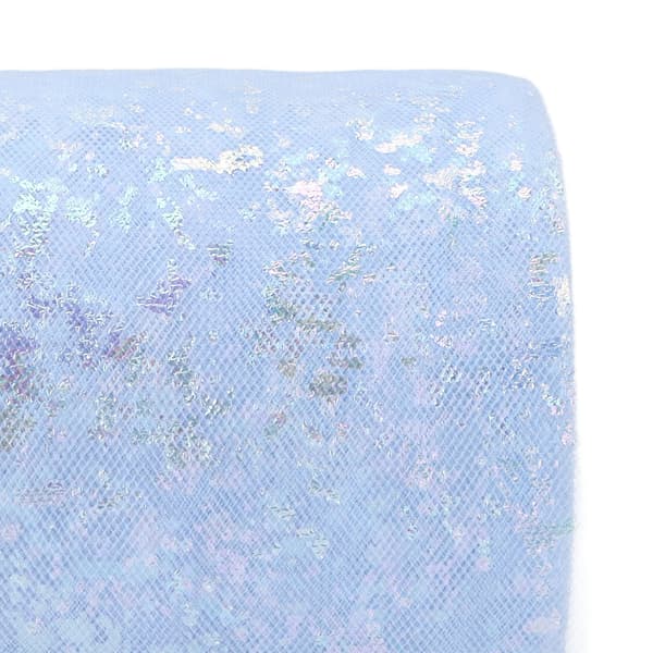 Tyllstoff DIY Håndverk Slitasjemotstand Symfoni Polyester Lett Bærbar Tyll Ruller 6cm Lyseblå