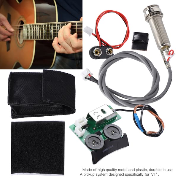 Akustisk gitar pickupsystem for VT1 hale spiker pickup EQ DIY gitartilbehør