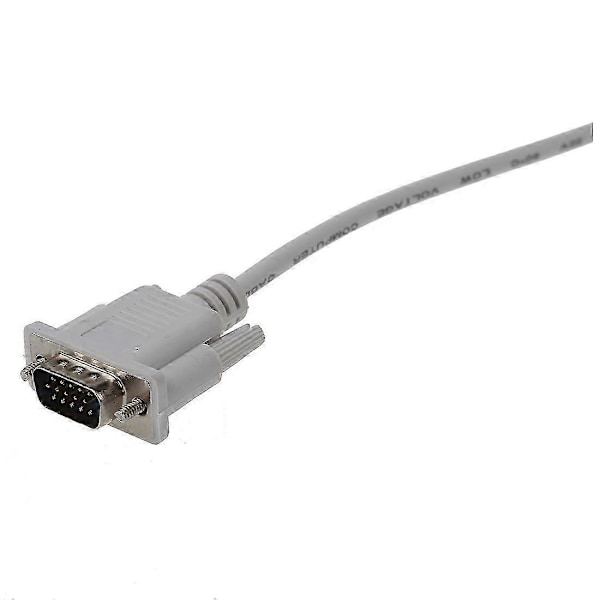 VGA DB15 Han till RS232 DB9 Han Adapterkabel / Video Graphic Förlängningskabel (Vit, 1.4M)