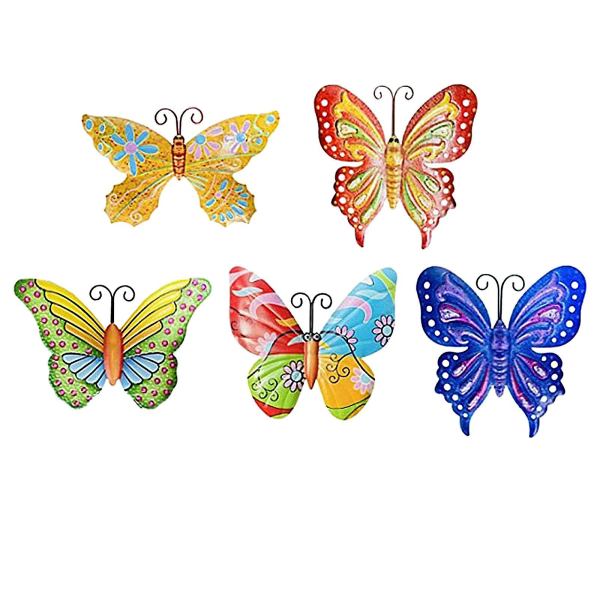 5pack 3d Butterfly Vegg Dekor Vegg Art Hengende Hjem Soverom Patio Ornament