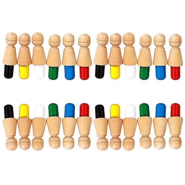 Intelligent legetøj til børn Farverigt hukommelsesskak Træhukommelse Tændstik skakspil Hukommelse Udvikling af skakfamilie Intellektuelt legetøj