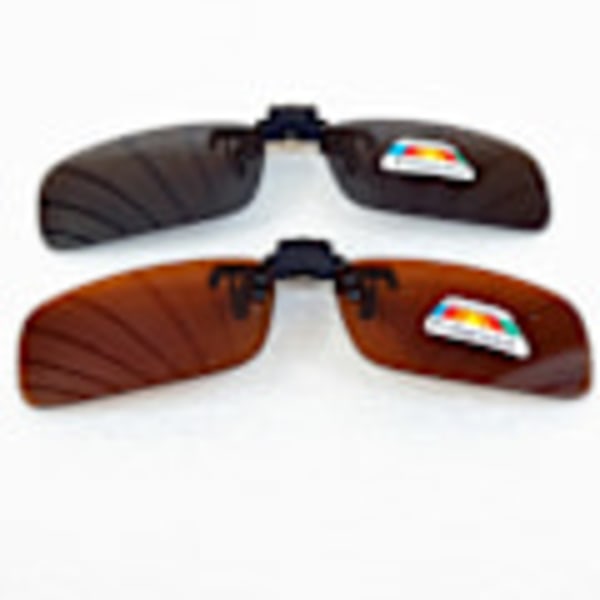 Clip-On - Flip-On - Solbriller - (2 Par) - Medium -