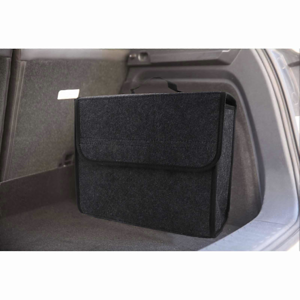 Mørkegrå Bagagerumsopbevaringsorganisator Foldbar Cargo Opbevaringsbeholder Antislip Bunddesign til Bil SUV