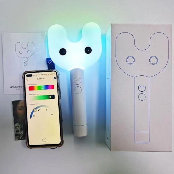 Bluetooth LED-ljusstav, appstyrd synkroniserad glödstav för konsertfansstöd