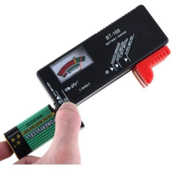 Batteritester, Universal Batteritester, BT-168D Batteritester, AA AAA C 9V Batteritester (Pointer Display)