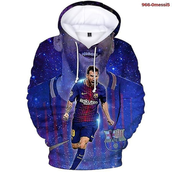 World Cup Football Star Messi Messi Fan Cheer Lös Hooded Sweatshirt 3d Health Tyg Hoodie