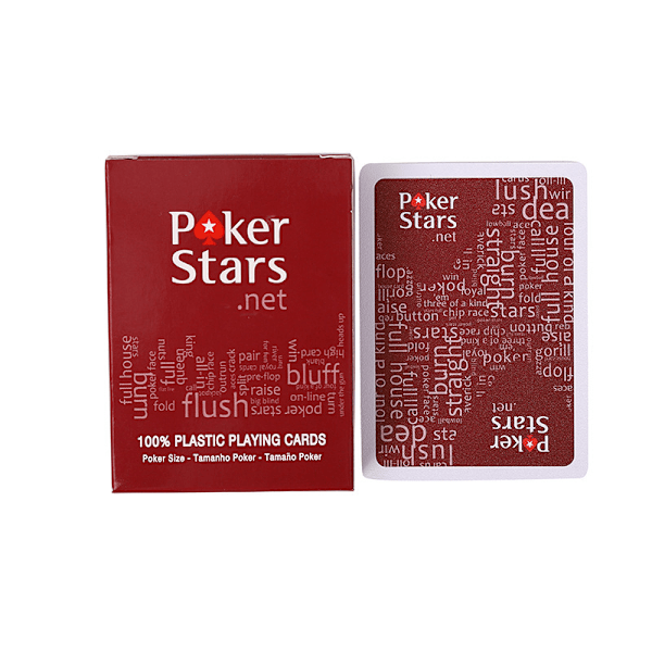 Korttipeli PokerStars Pelikortit - 100% - Punainen