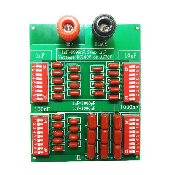 1NF til 9999NF Trin-1NF Fire Decades Programmerbar Kondensatortavle Polypropylen Filmkondensator