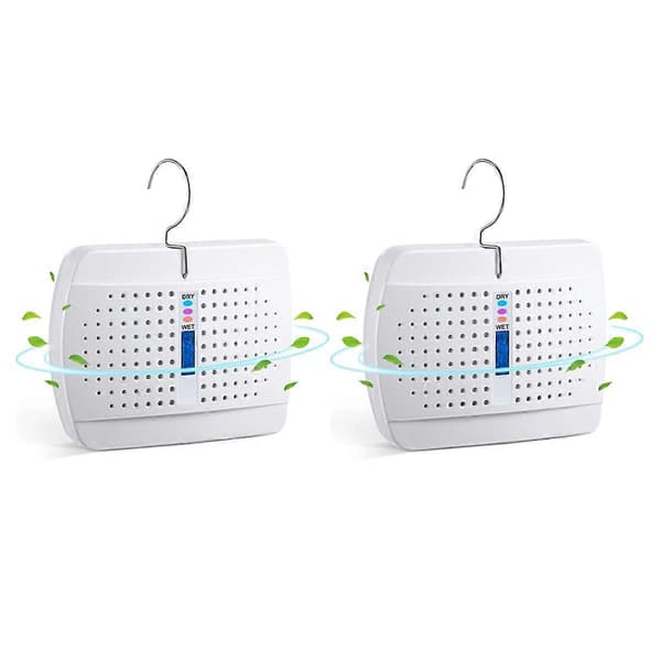 Oppladbar liten avfukter, EU-plugg, 2 stk