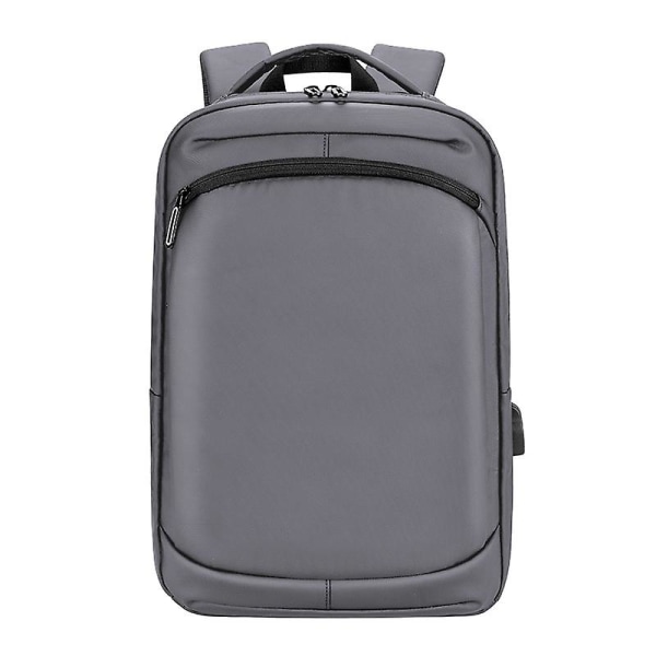 Højkvalitets USB-opladning Business-rygsæk Pu-overdækket skoletasker til rejse Notebook-rygsække Vandtæt 16,5 tommer bærbar taske