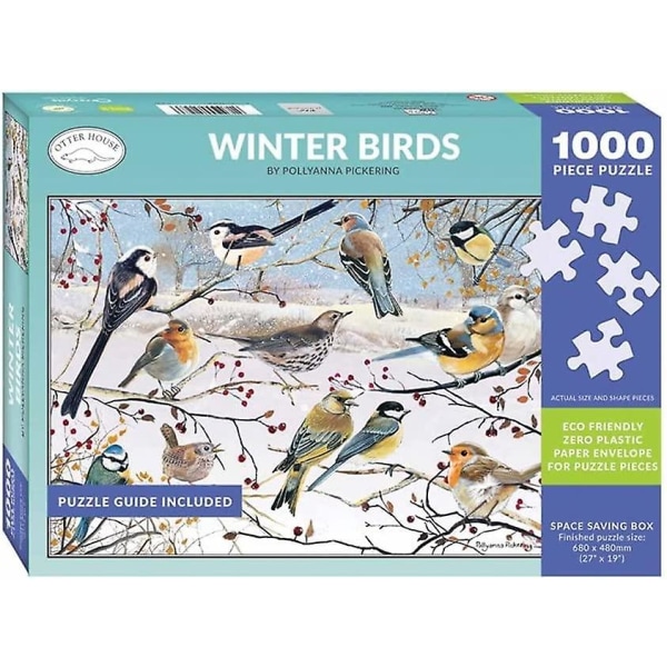 Otter House Winter Birds Jigsaw Puzzle (1000 brikker)