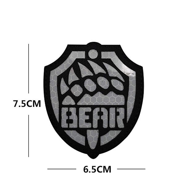 Reflekterende IR-stoff Escape from Tarkov USEC BEAR Engelsk armbind Nattidentifikasjonsmerke Morale Borrelås