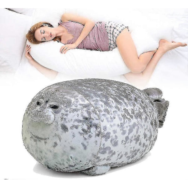 Chubby Blob Sæl Pude Sød Sæl Plyslegetøj Fyldte Dyr - 11,8 tommer