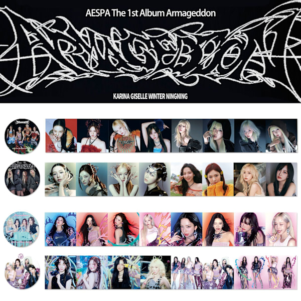 aespa Regular Album Supernova Liu Zhimin Anteckningsbok Tejp ITZY Perifer Album Anteckningsbok Dekaler