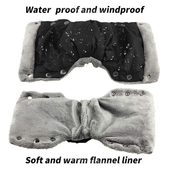 1 par klapvognshandsker varme handsker til klapvognshåndvarmere