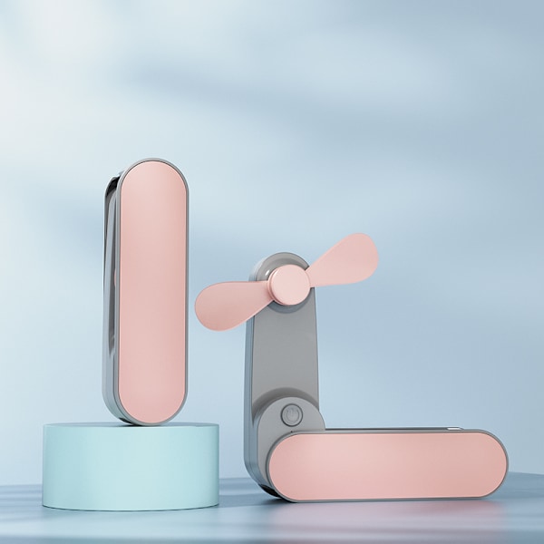 Handhållen fläkt, bärbar tyst USB-laddning, fällbar bordsfläkt, present