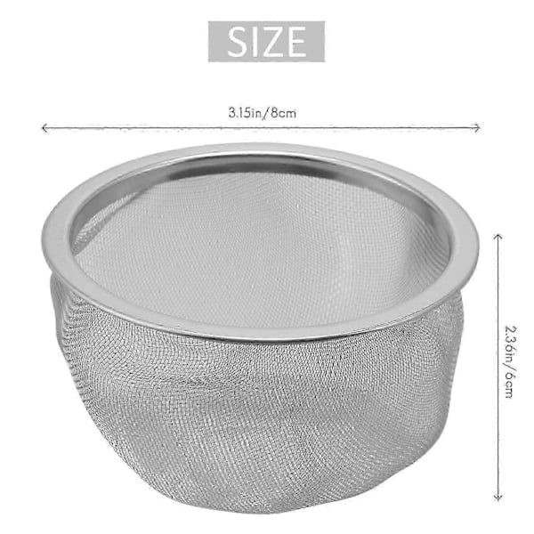 Tekanna 80mm Diameter Metallnät Teeblad Kryddsil