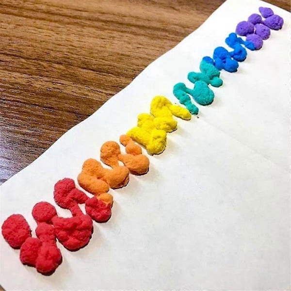 Magic Puffy Pens Sæt - 6 Neon Farver Popcorn Pen med 3D Blæk Opvarm og Se Kunsten Vokse Sjov