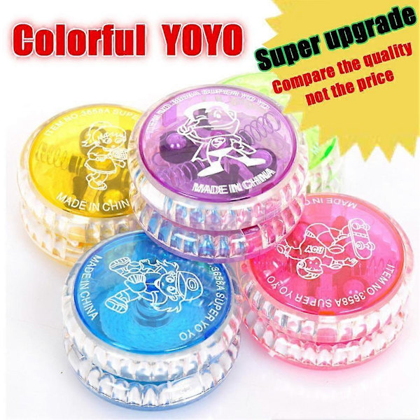 3-pack LED-upplyst Yo-Yo för barn, nybörjar-Yo-Yo för barn, responsiv kullager