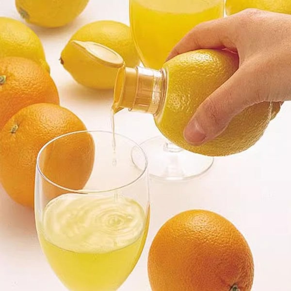 3 stk. Mini Manuel Citronpresser, Bærbar Citronpresser, Multifunktionel Frugtpresser til Dit Køkken