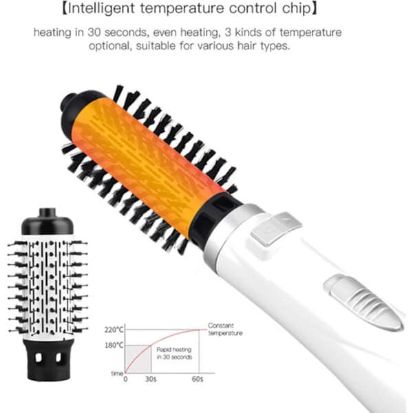 Multifunksjonell automatisk roterende hårføner med diffuser