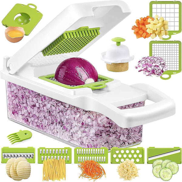 Vegetabilishackare, Tärningshackare, Lökhackare Pro, Mathackare, Grönsakskutter, Grönsakshackare och Tärningshackare, Grönsaksskärar och Hackare för Köket, Mandolin
